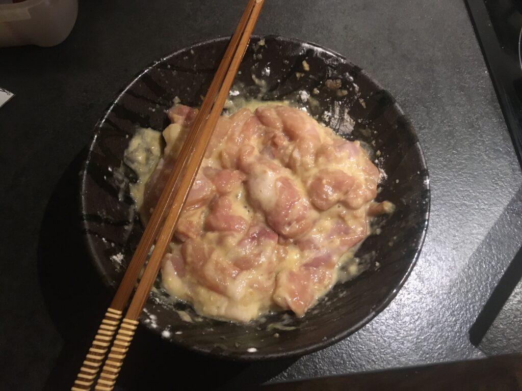 karaage tilberedning