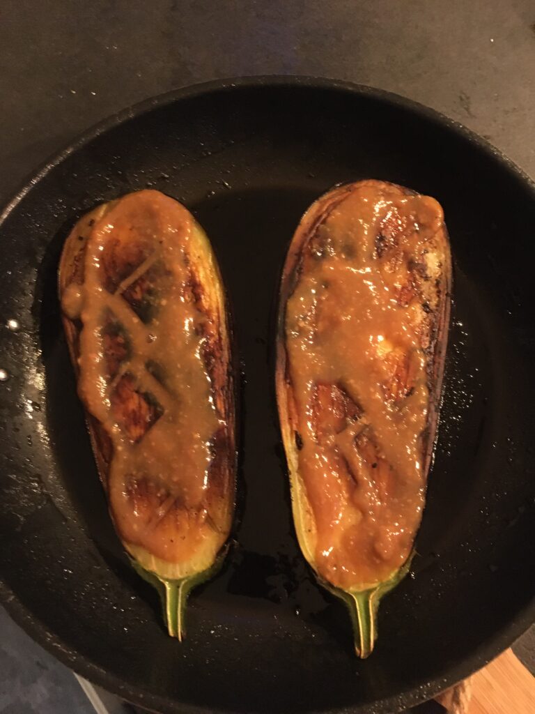 auberginer med miso