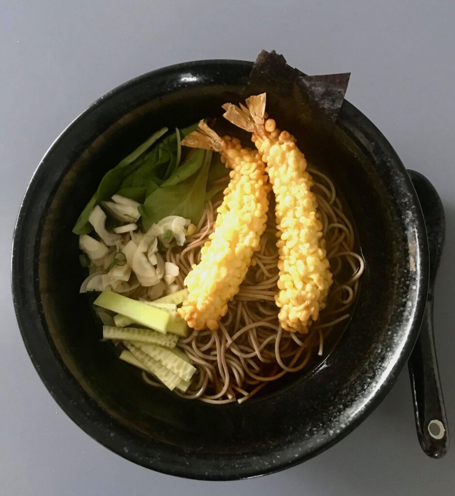 soba varm nudle suppe, japanske mad