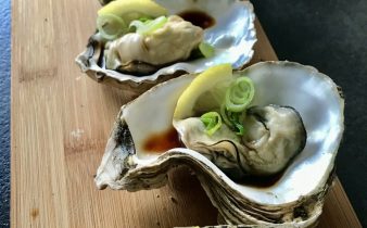 grillede østers
