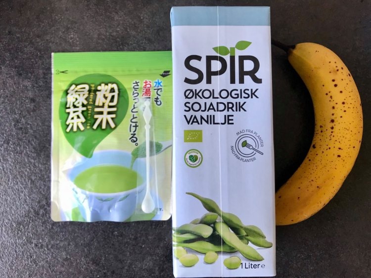 råvare til grøn te smoothie
