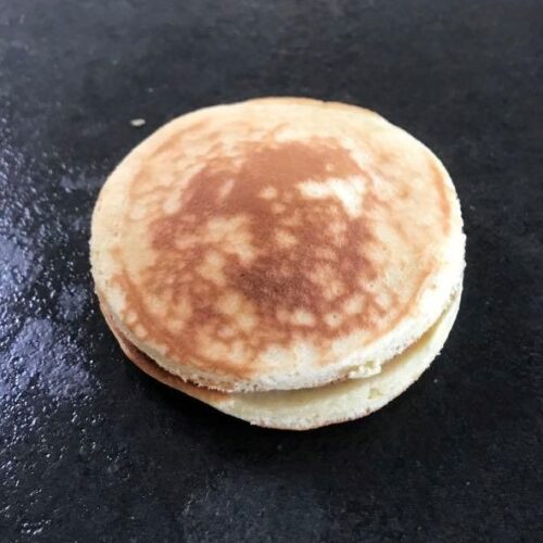 små dorayaki pandekager med bønnemos