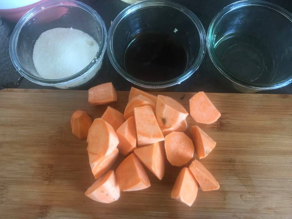 råvare til søde kartofler