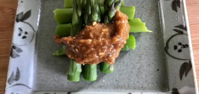 asparges med miso
