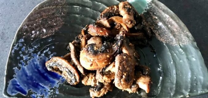 varm champignon salat