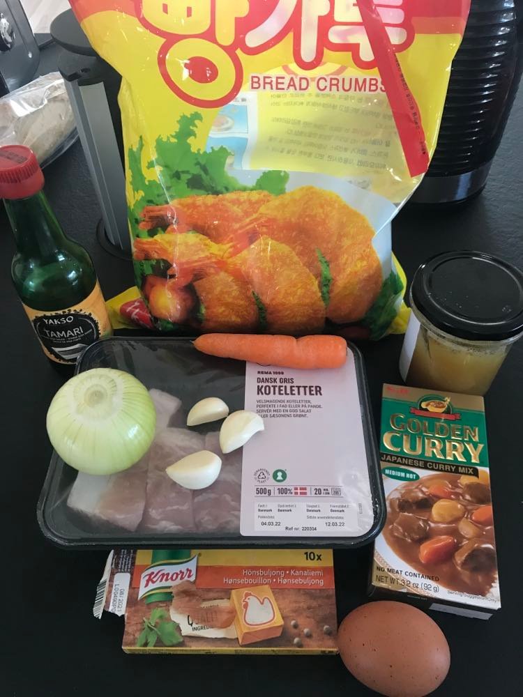 råvare til japansk karry