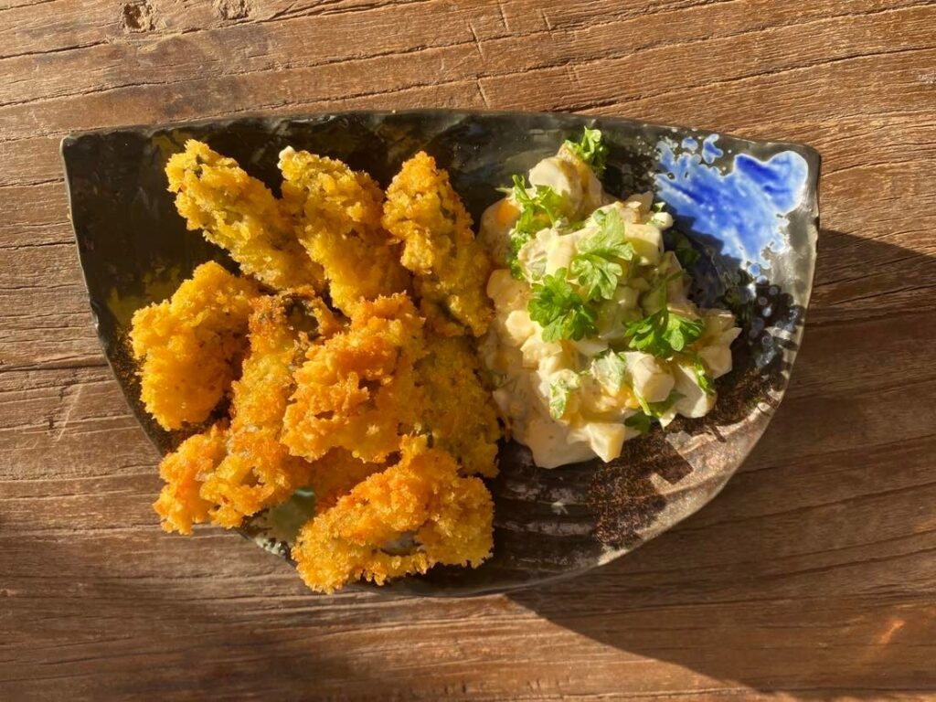 friterede østres